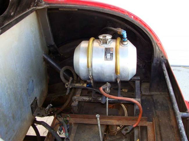 Vintage Ford street roadster drag car